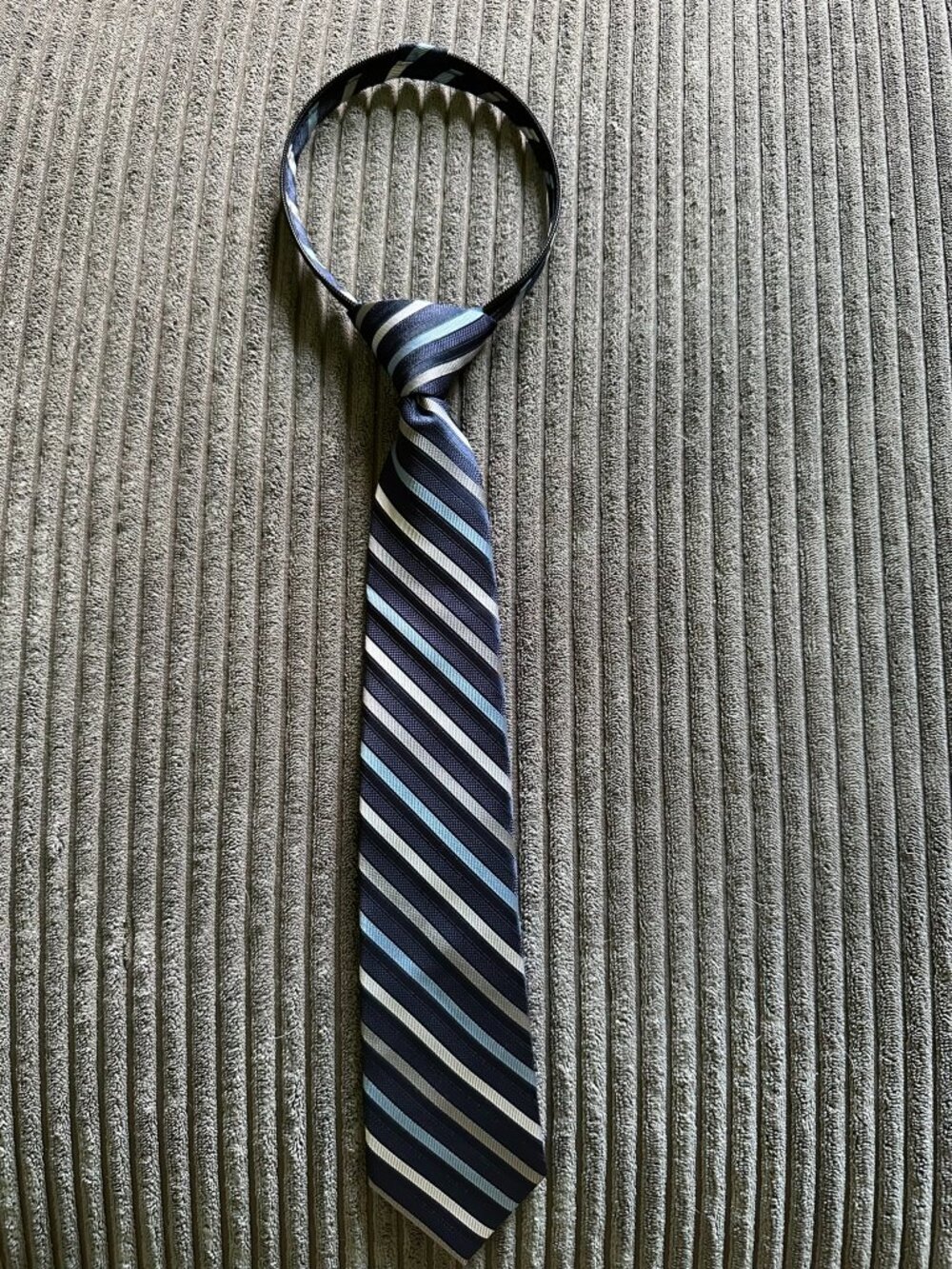 Calvin Klein Boys' Gemstone Stripe Zip Tie
